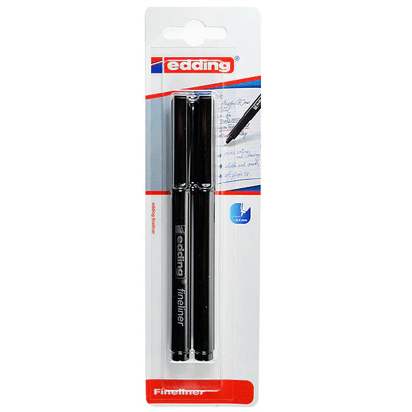 edding Fineliner Handwriting Pen Set of 2 - Image 2