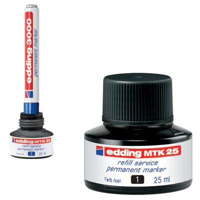 edding MTK25 Permanent Ink Refill Station 25ml
