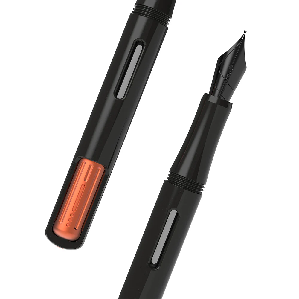 Endless x Cult Pens Captiva Stealth Fountain Pen Orange - Image 3