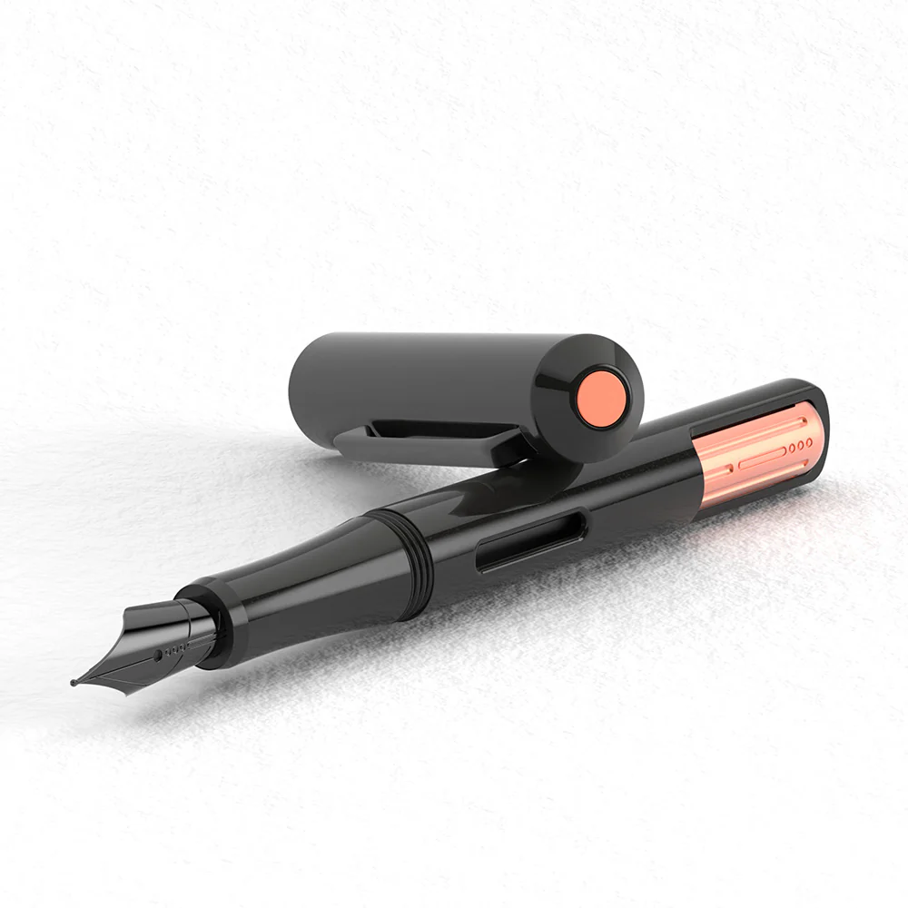 Endless x Cult Pens Captiva Stealth Fountain Pen Orange - Image 4