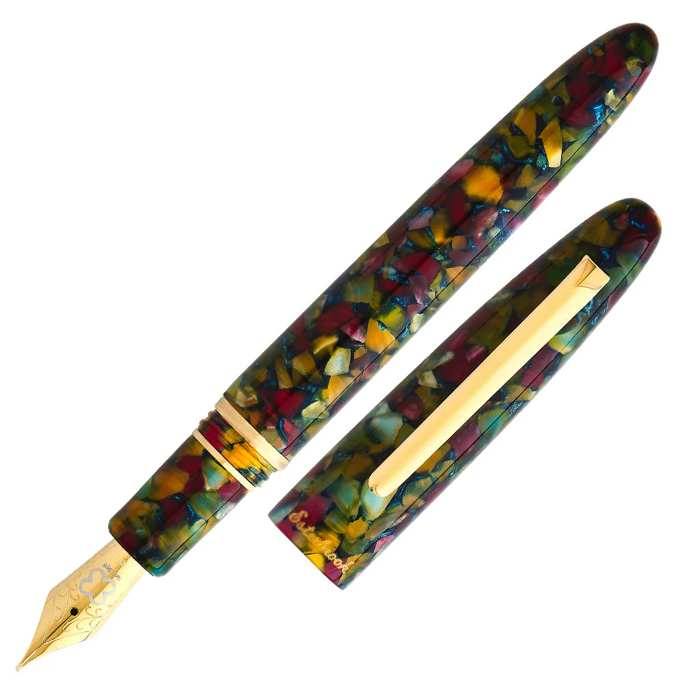 Esterbrook Estie Fountain Pen Botanical Gardens Gold Needlepoint Nib