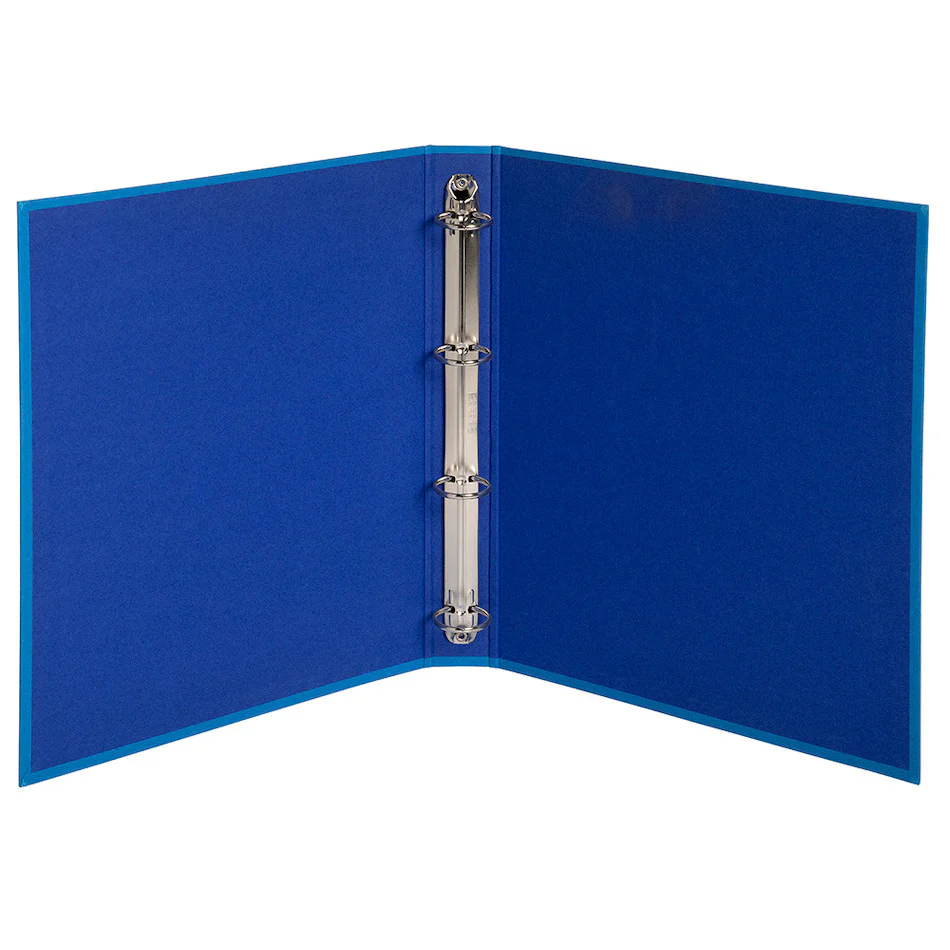 Exacompta Forever 100% Recycled Rolled Binder 4 Ring Folder Blue - Image 2