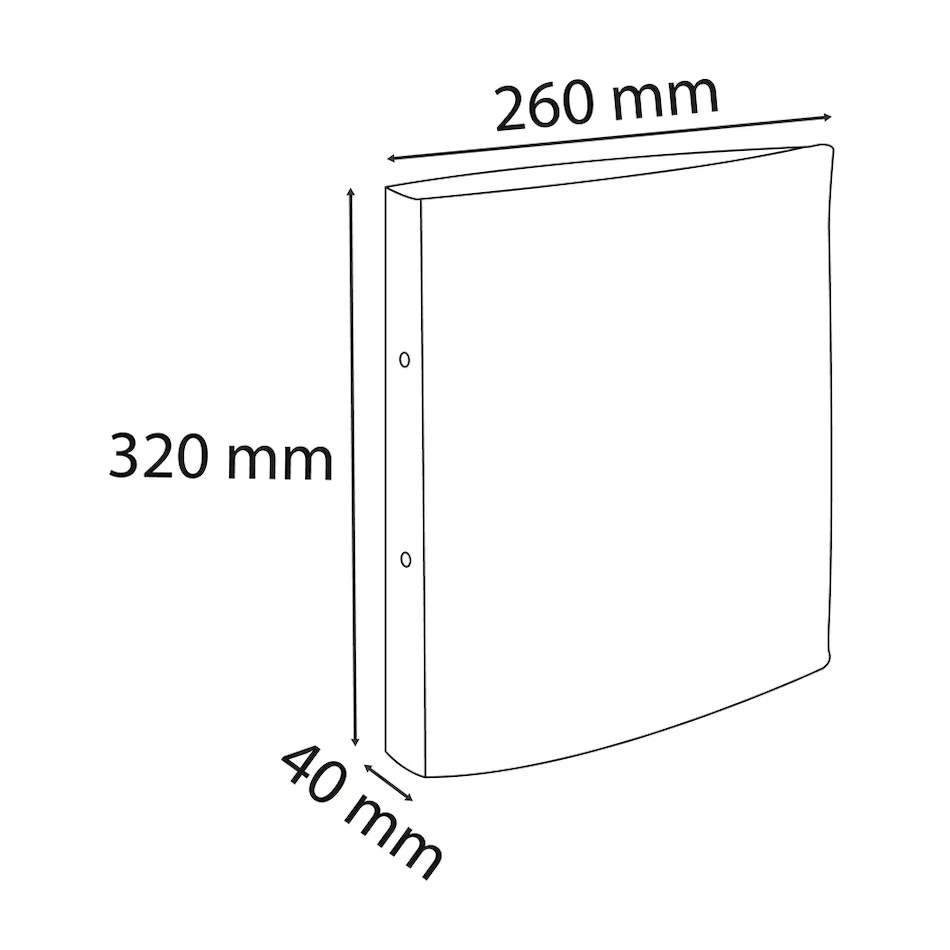 Exacompta Forever 100% Recycled Rolled Binder 4 Ring Folder Blue - Image 3