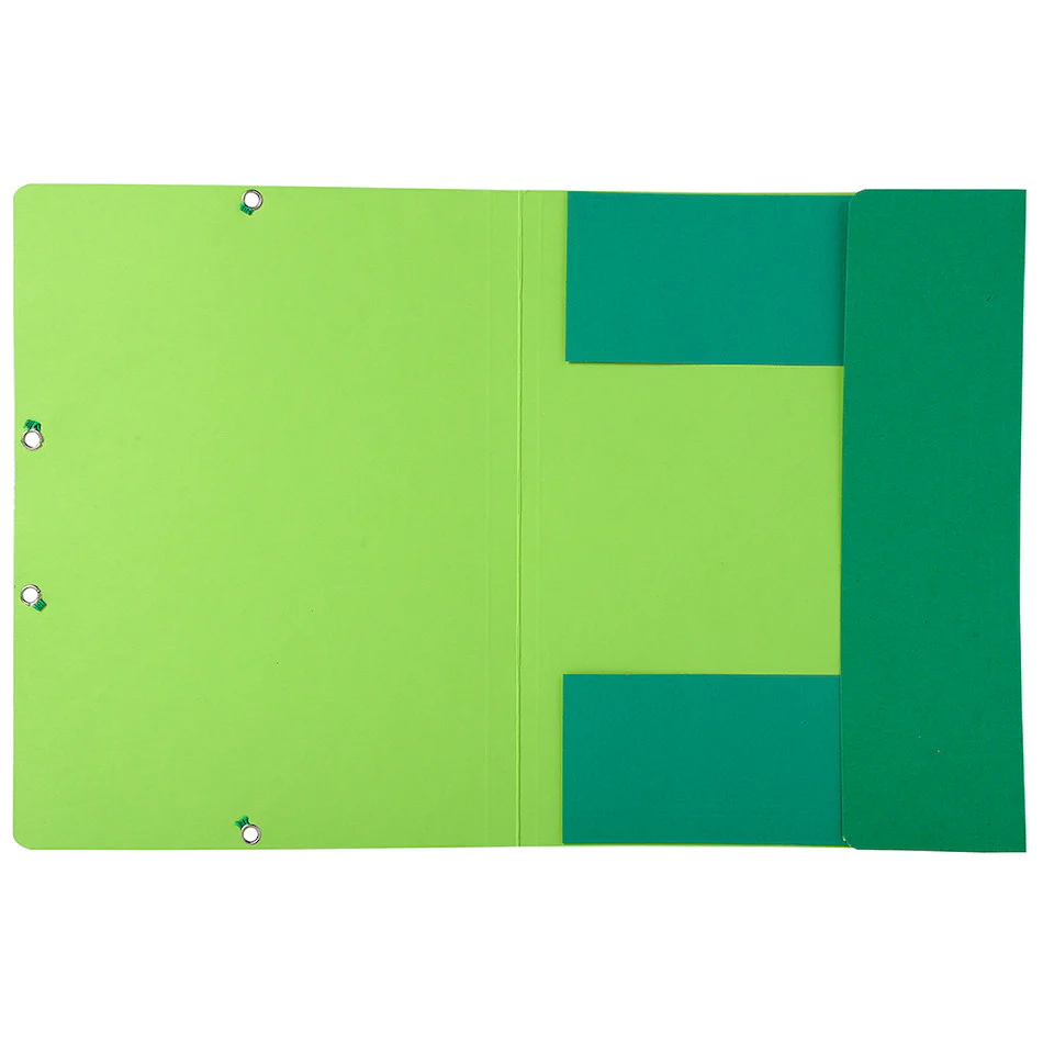 Exacompta Forever Folder 3 Flap Elastic A4 Green - Image 2
