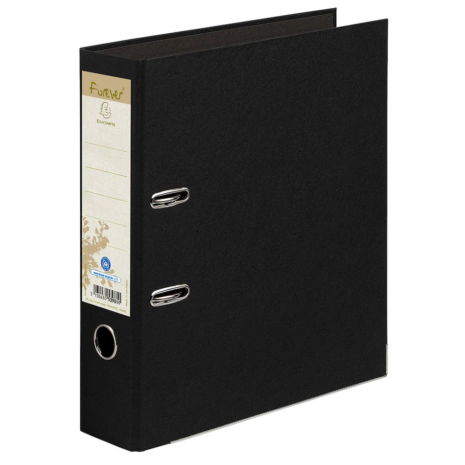 Exacompta Forever Prem'Touch Lever Arch Folder A4 Black