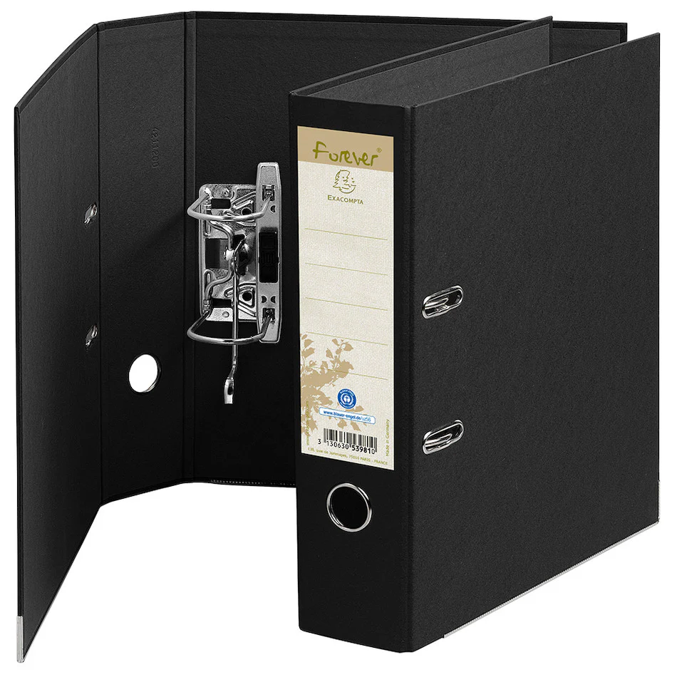 Exacompta Forever Prem'Touch Lever Arch Folder A4 Black - Image 2