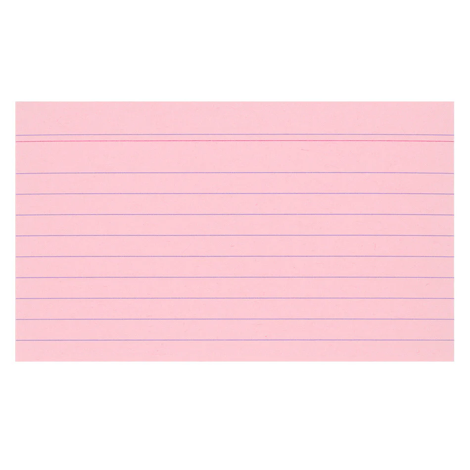 Exacompta Pink 5 x 3 (125 x 75) Record Cards Pack of 100 - Image 3