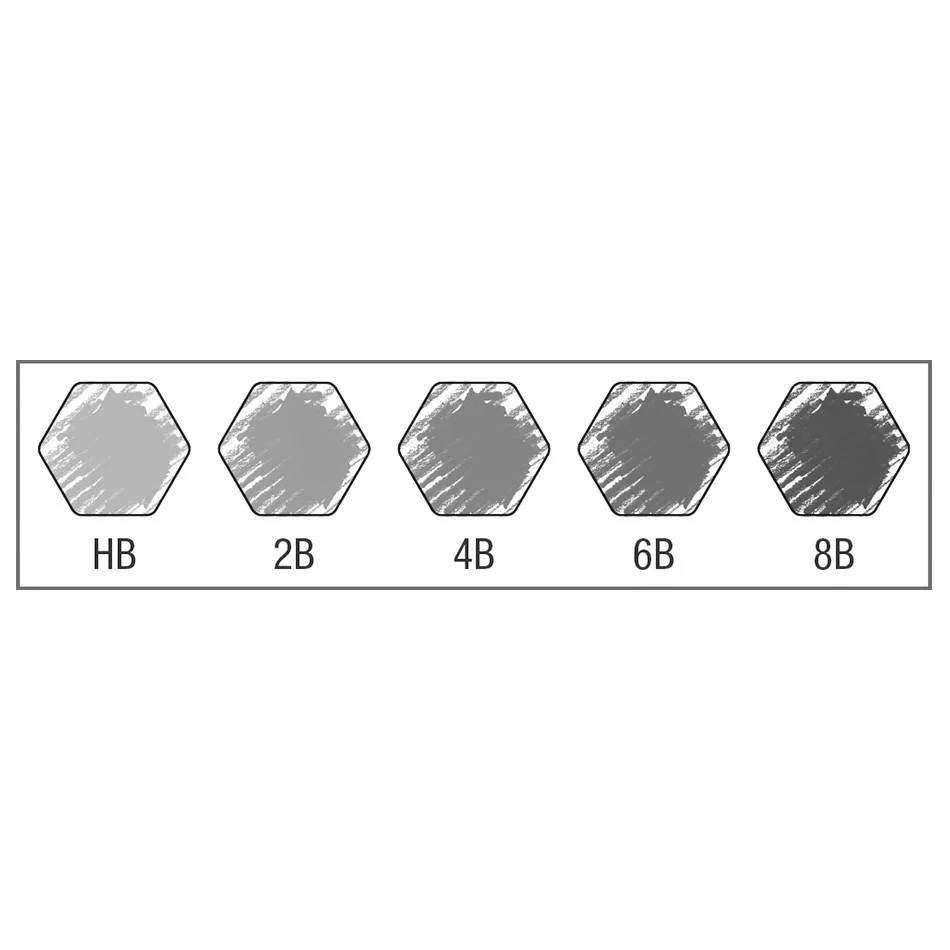 Faber-Castell 9000 Jumbo Pencil Tin of 5 - Image 2