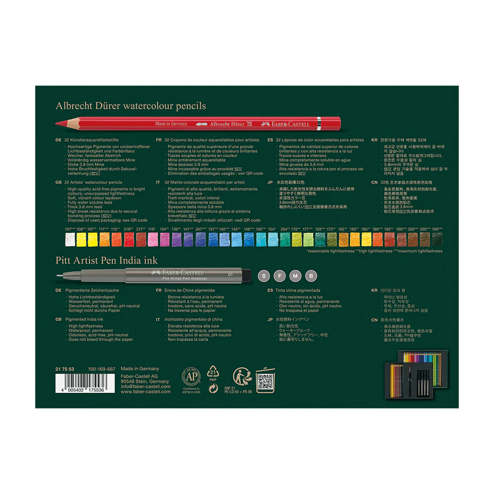 Faber-Castell Albrecht Dürer and Pitt Pen Gift Set 46 Piece - Image 5