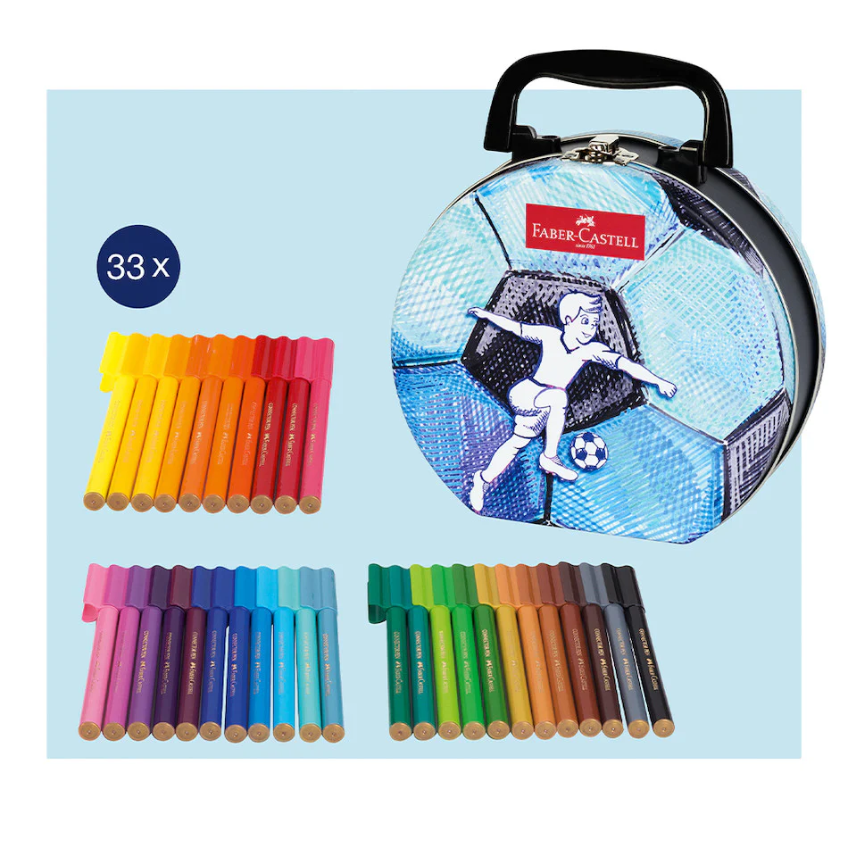 Faber-Castell Connector Pen Soccer Suitcase of 33 - Image 5