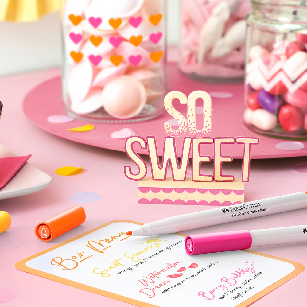 Faber-Castell Creative Marker Bullet Tip Set of 6 Sweet Moments - Image 2