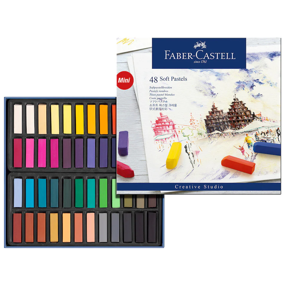 Faber-Castell Creative Studio Half-Stick Soft Pastels Box of 48 - Image 2