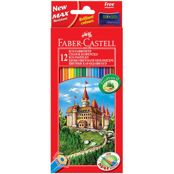 Faber-Castell Eco Colouring Pencils Box of 12