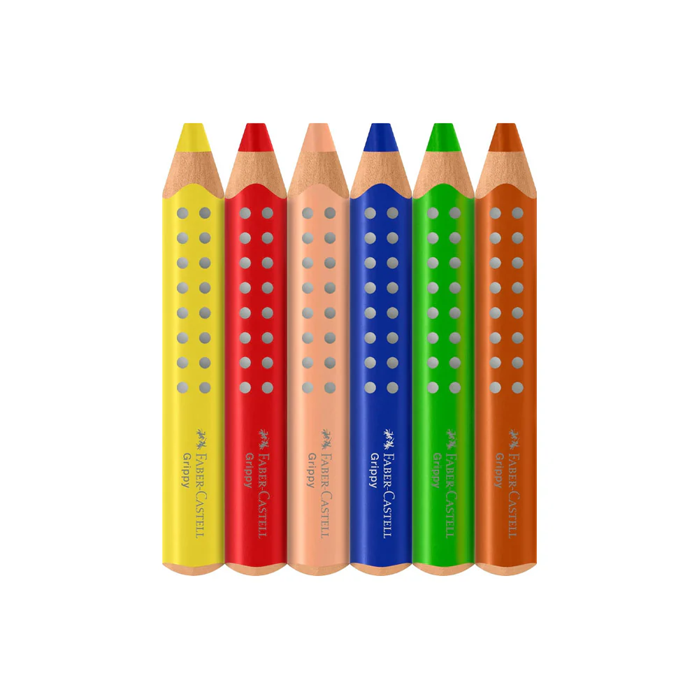 Faber-Castell Grippy Colour Pencil Set Of 6 - Image 2