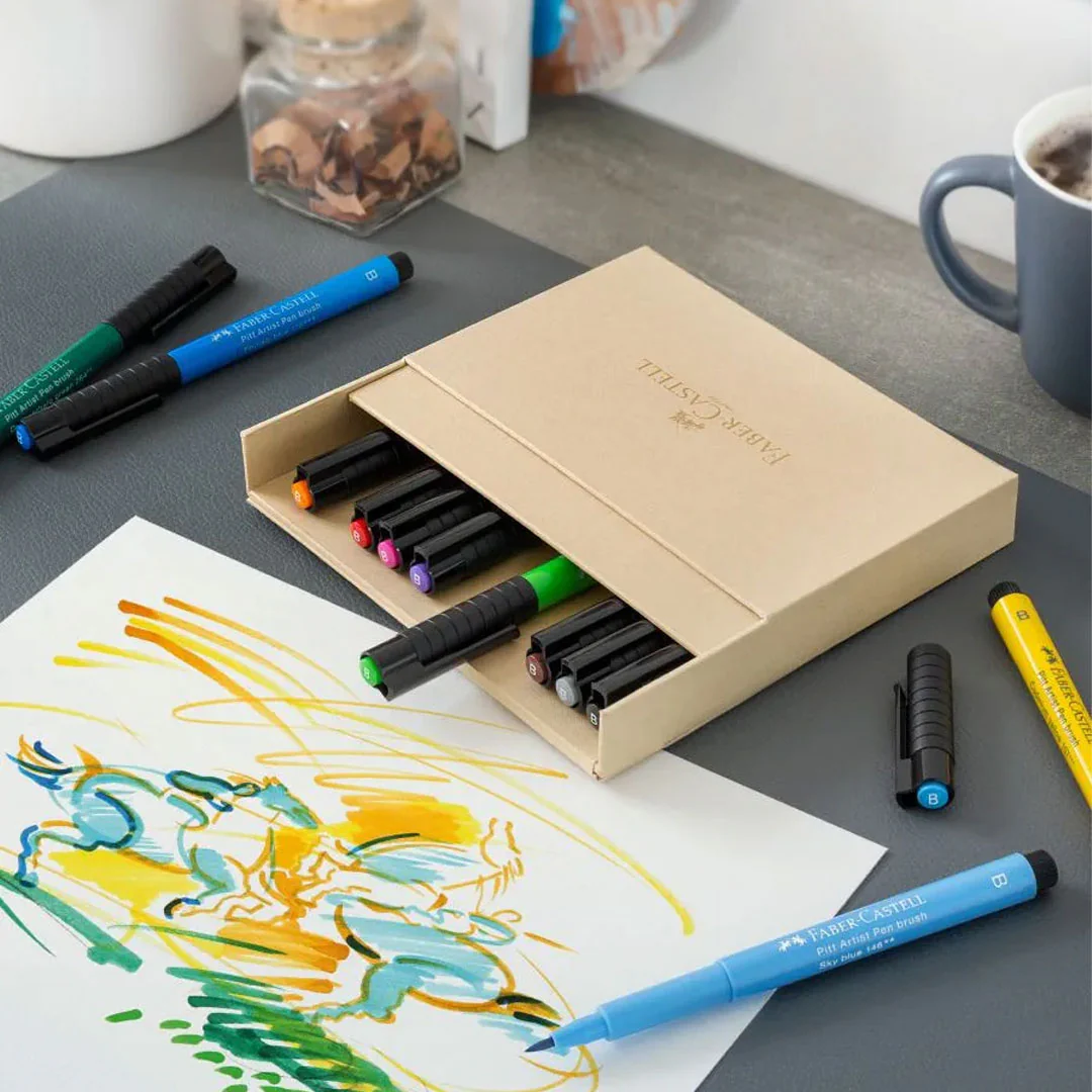 Faber-Castell Pitt Artist Brush Pen Studio Set of 12 - Image 3