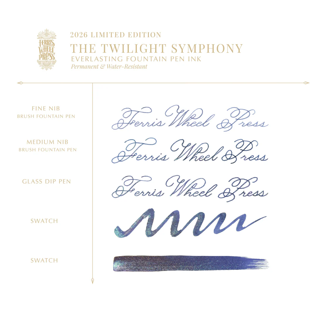 Ferris Wheel Press 2026 Limited Edition Fountain Pen Ink Twilight Symphony - Image 2