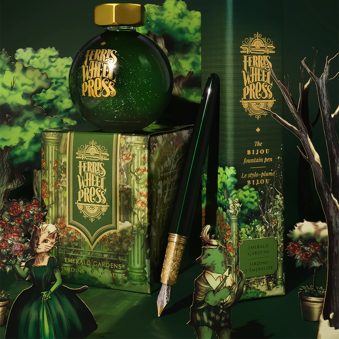 Ferris Wheel Press Bijou Limited Edition Fountain Pen Emerald Gardens - Image 2