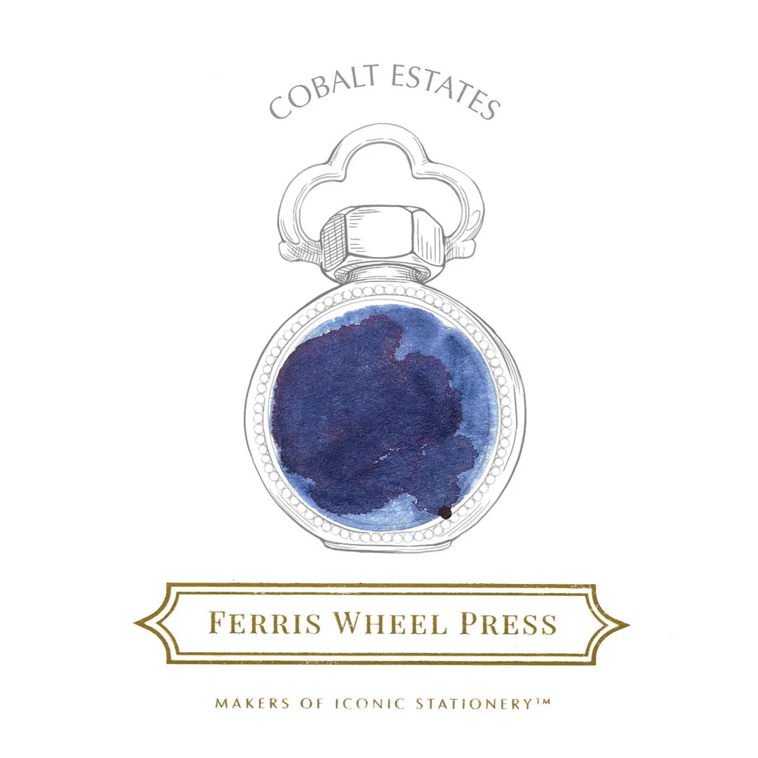 Ferris Wheel Press Everyday Fountain Pen Ink 10ml Cobalt Estates - Image 2