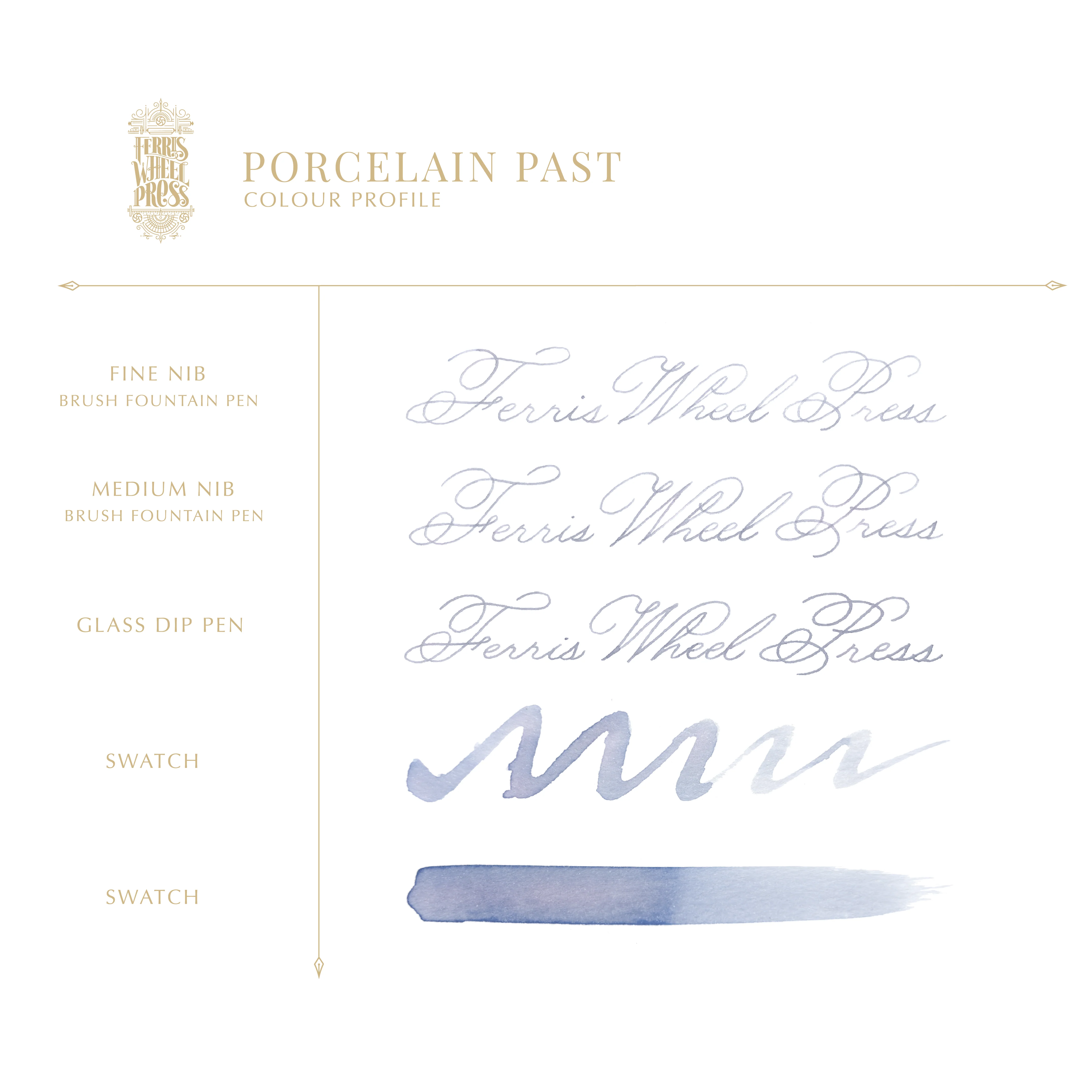 Ferris Wheel Press Everyday Fountain Pen Ink 10ml Porcelain Past - Image 3