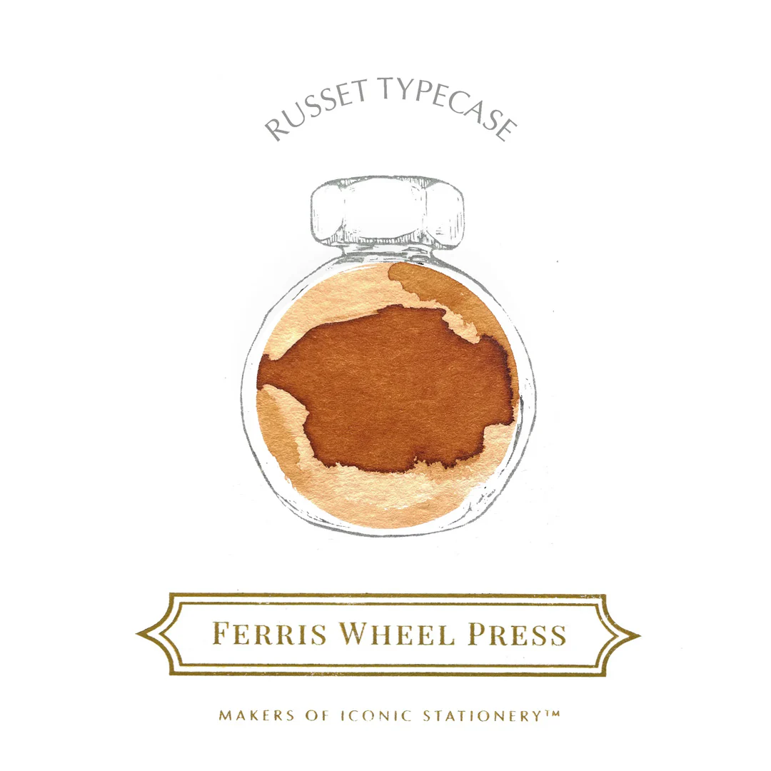 Ferris Wheel Press Everyday Fountain Pen Ink 10ml Russet Typecase - Image 2