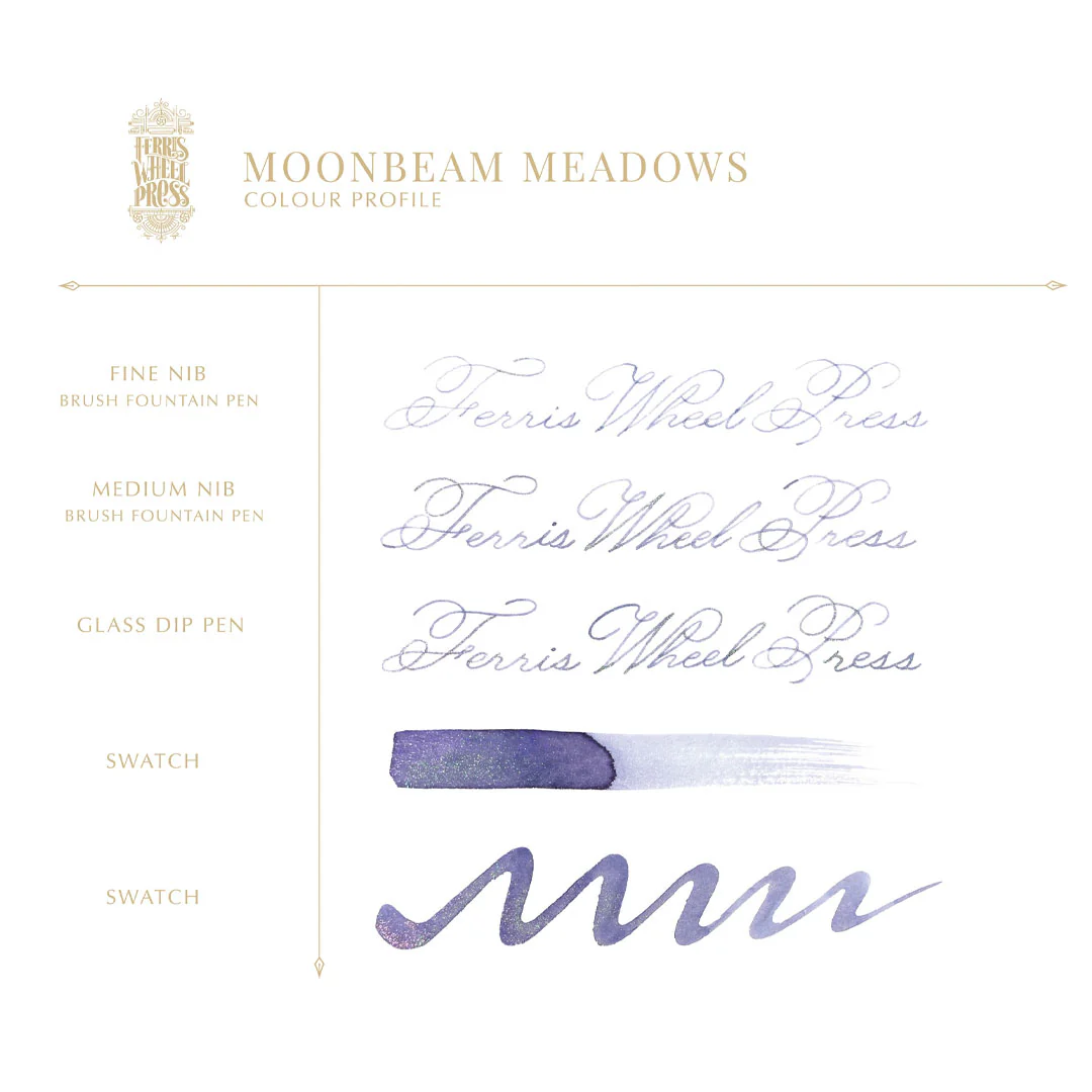 Ferris Wheel Press Ferritales Fountain Pen Ink 85ml Moonbeam Meadows - Image 3