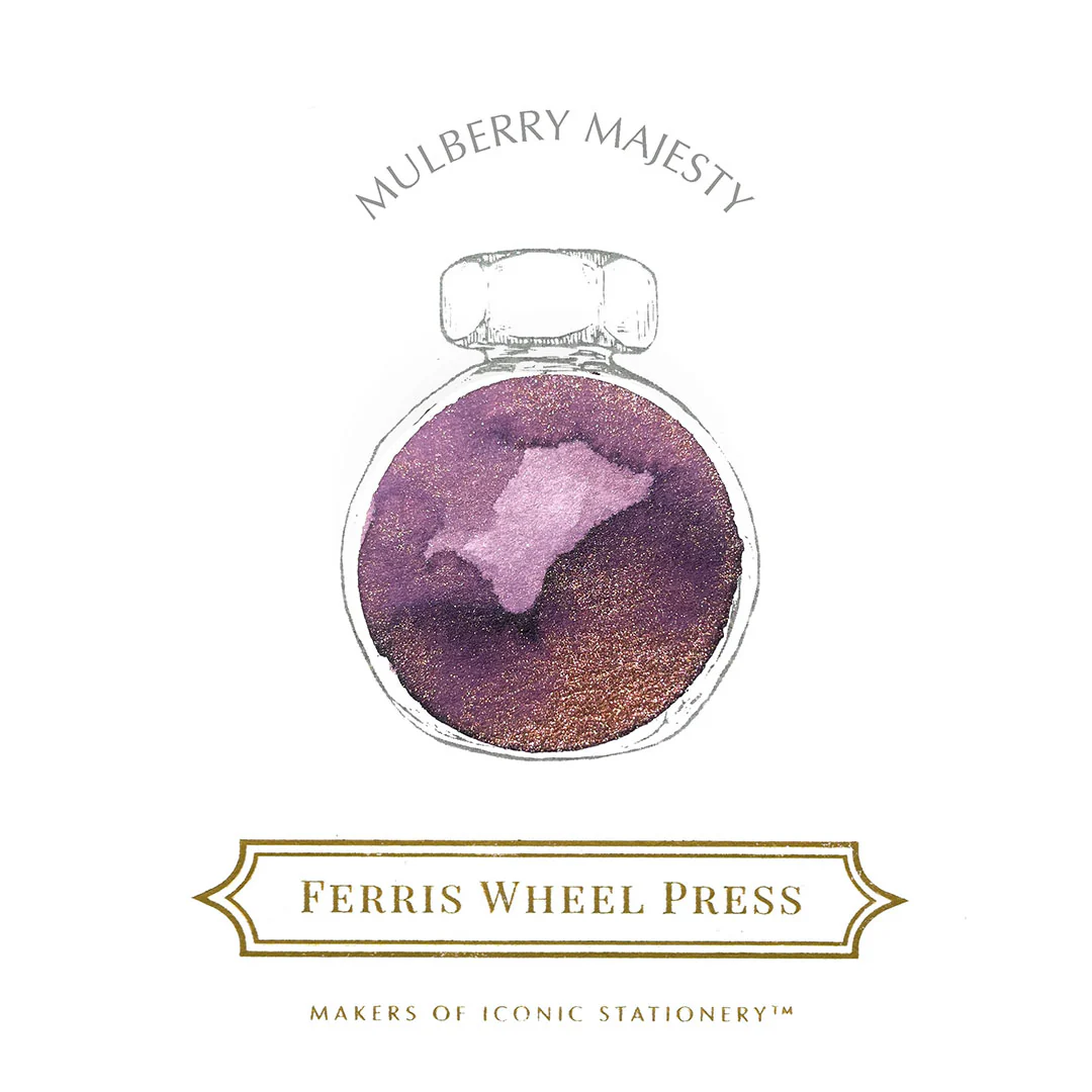 Ferris Wheel Press Fountain Pen Ink 10ml Mulberry Majesty - Image 3