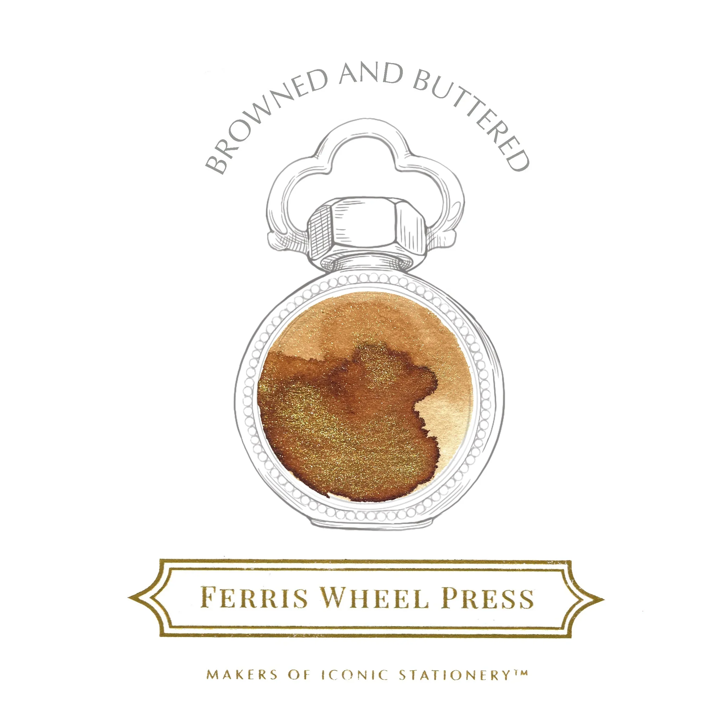 Ferris Wheel Press Fountain Pen Ink 38ml Browned and Buttered - Image 2