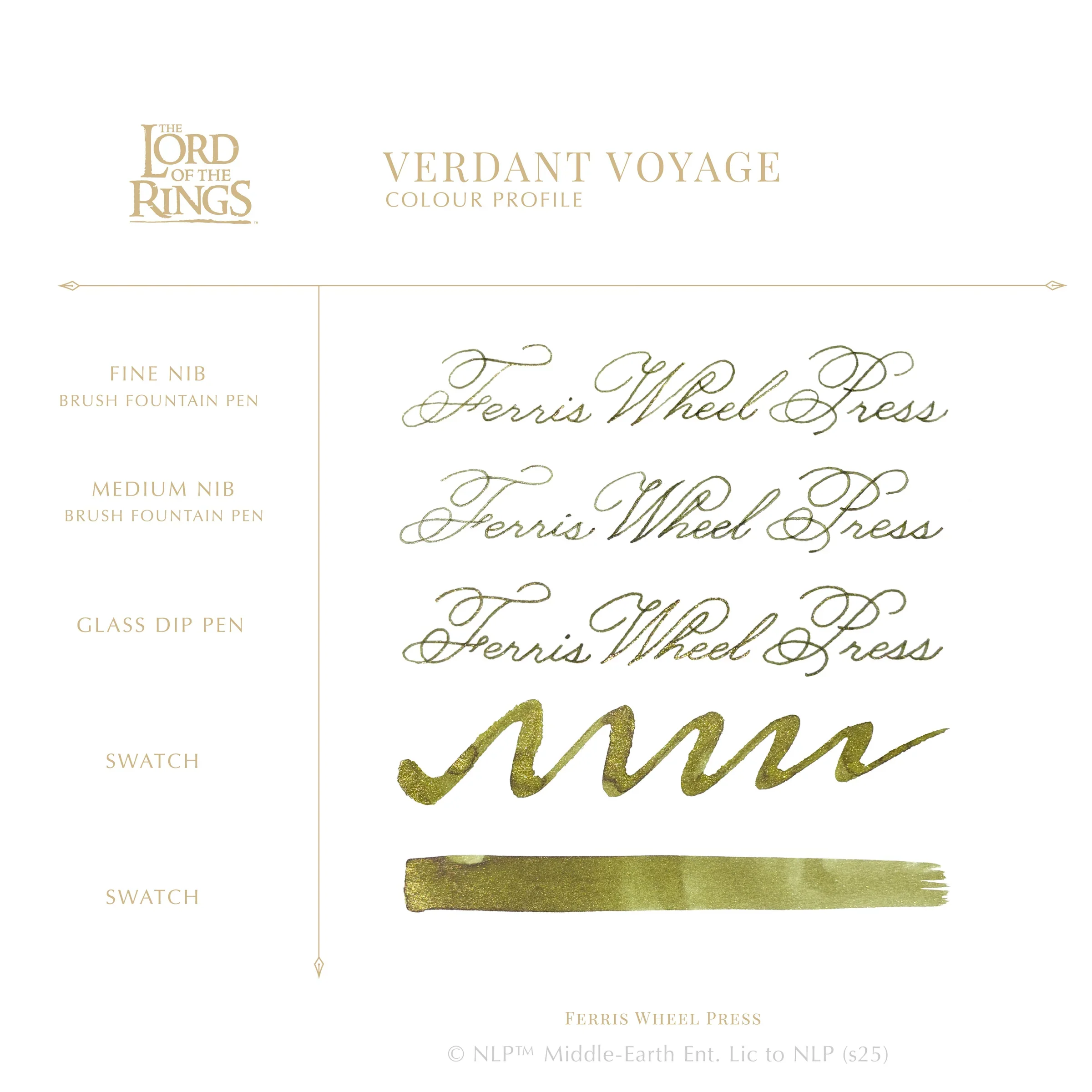 Ferris Wheel Press Lord of the Rings Bijou Fountain Pen and 28ml Ink Set Ringbearer - Image 7