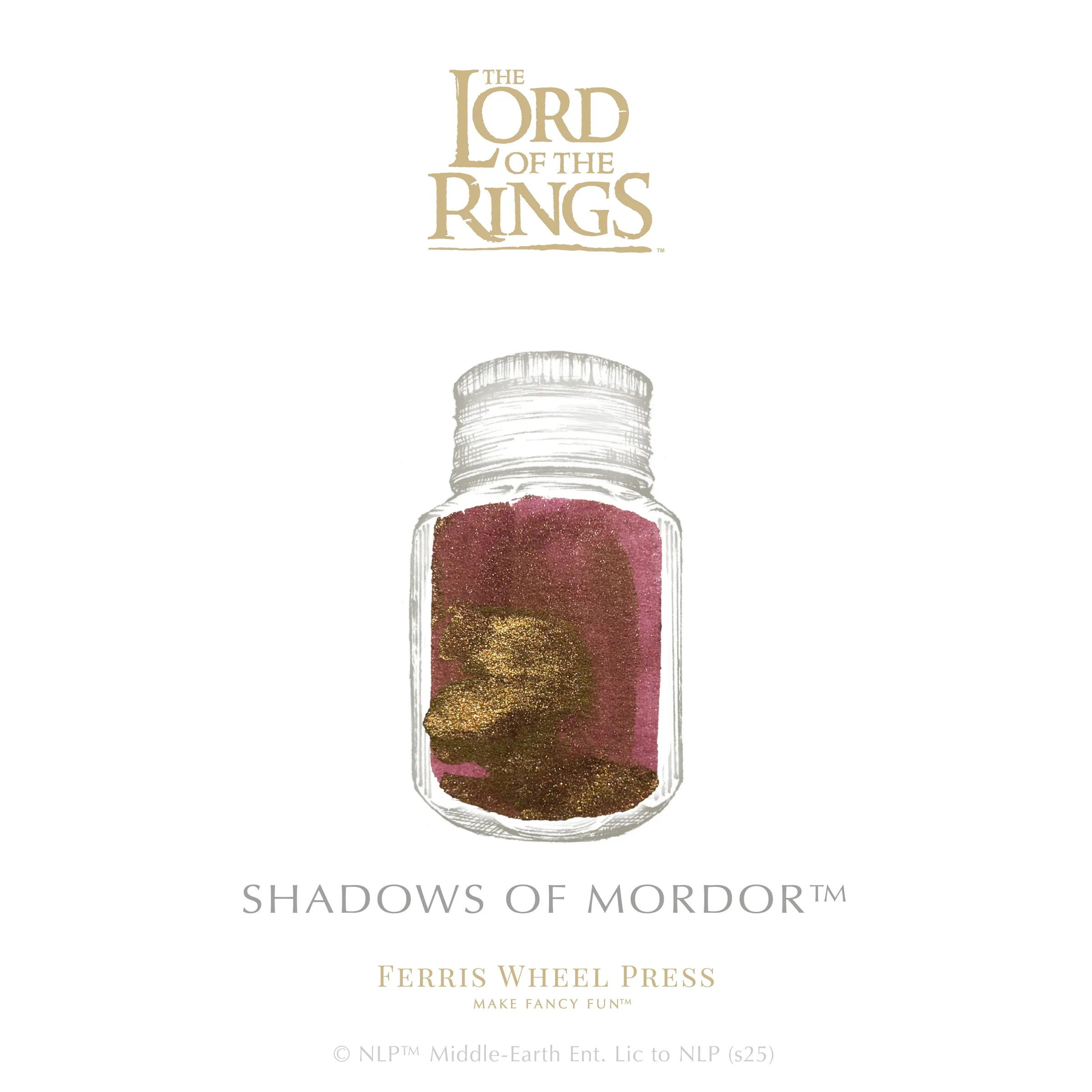 Ferris Wheel Press Lord of the Rings Bijou Fountain Pen and 28ml Ink Set Sauron - Image 5