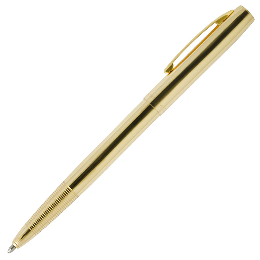 Fisher Space Pen Cap-O-Matic Pressurised Ballpoint Pen Lacquered Brass - Image 2
