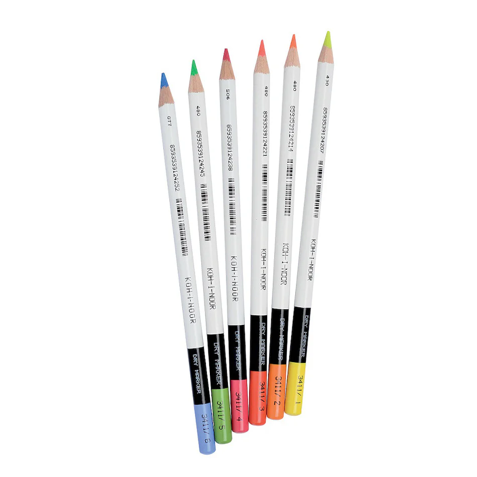 Koh-I-Noor 3415 Highlighter Pencils Set of 6