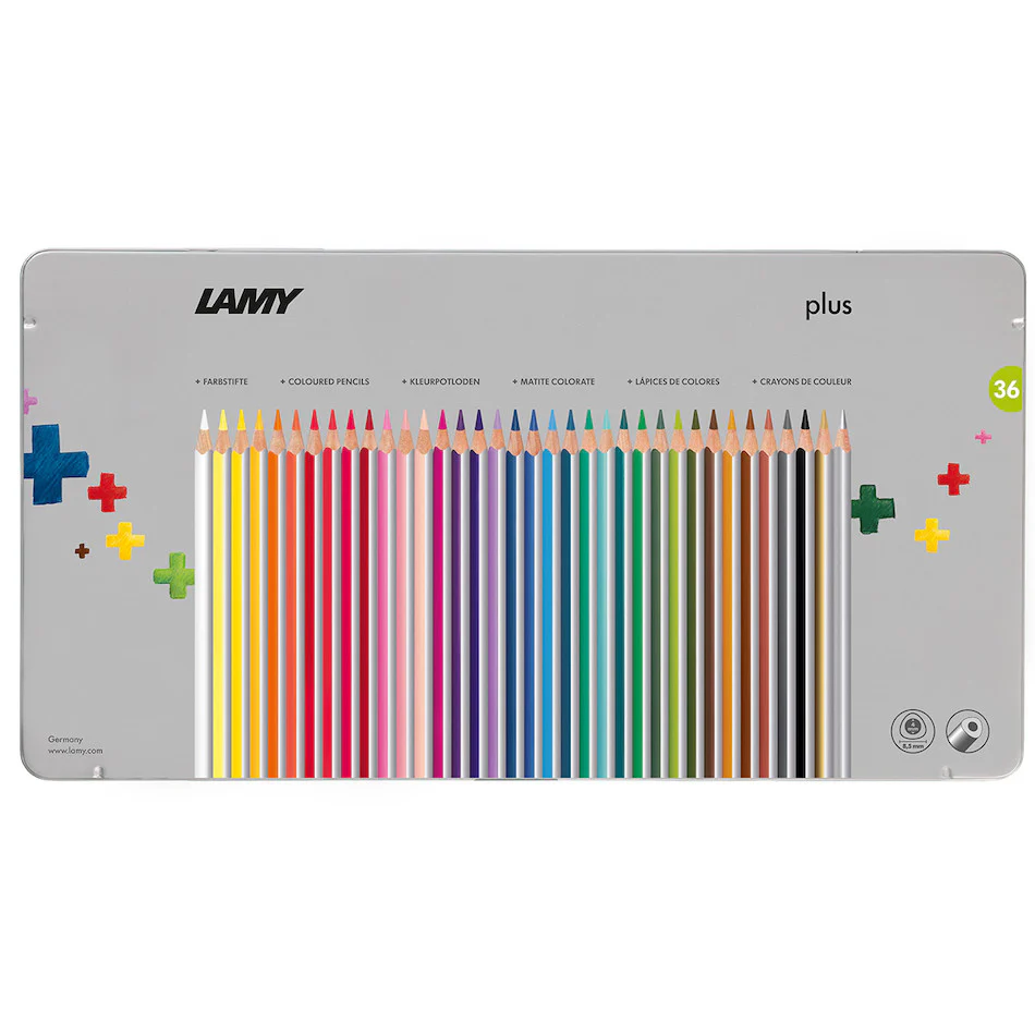 LAMY plus Coloured Pencils Tin of 36