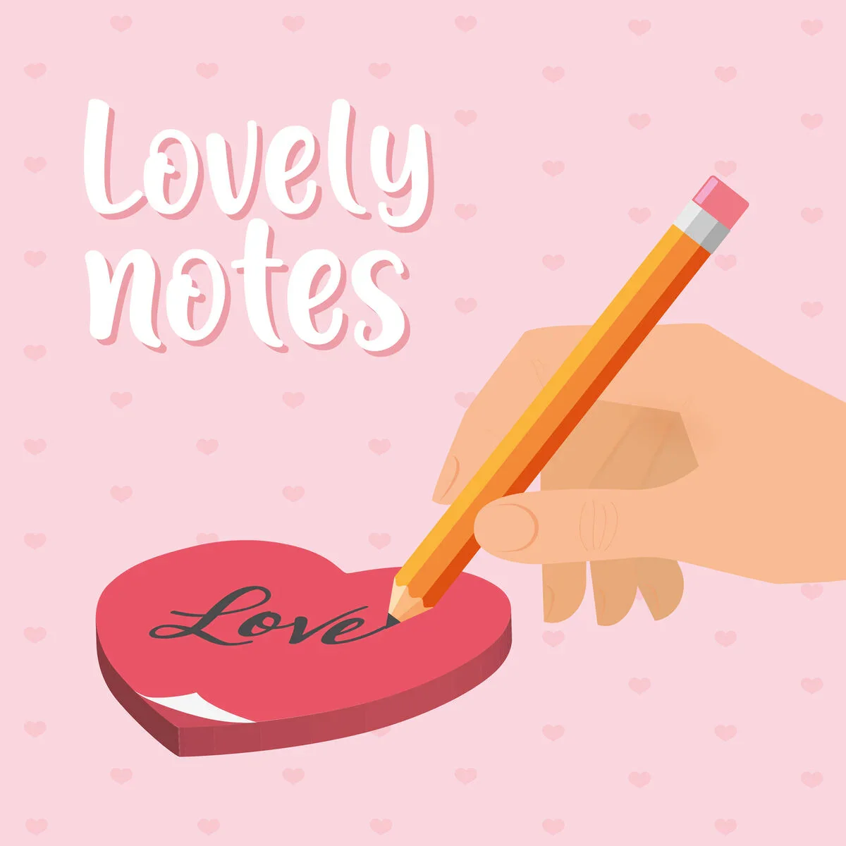 Legami Lovely Notes Adhesive Notepad Heart - Image 2