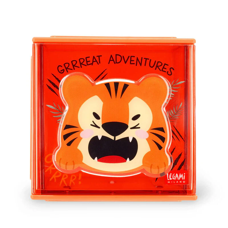 Legami Cutie Cube Stackable Organiser Tiger - Image 4