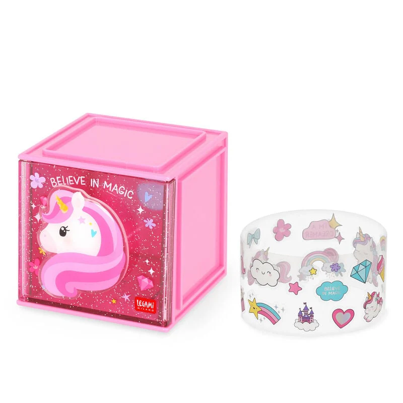 Legami Cutie Cube Stackable Organiser Unicorn - Image 2