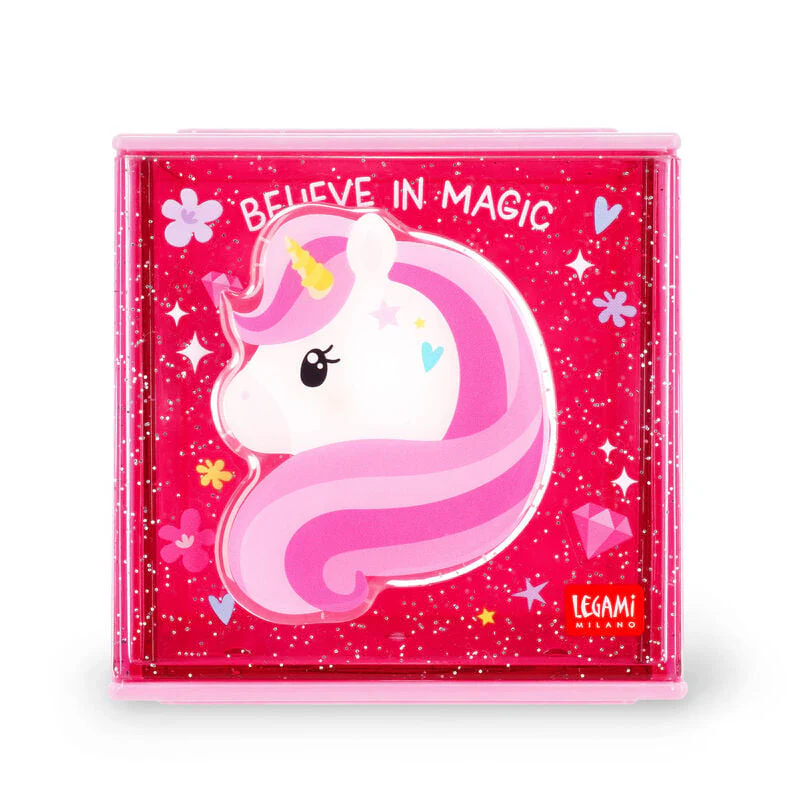 Legami Cutie Cube Stackable Organiser Unicorn - Image 4
