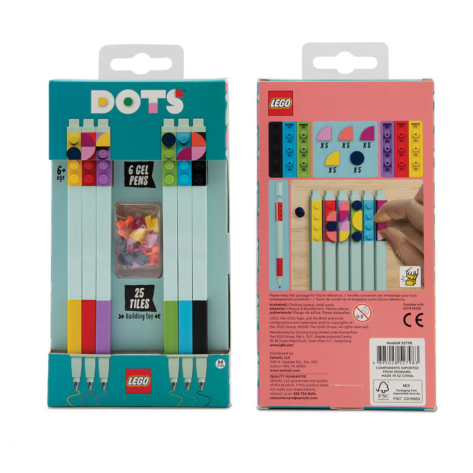 LEGO Dots Gel Pen Set of 6 - Image 3
