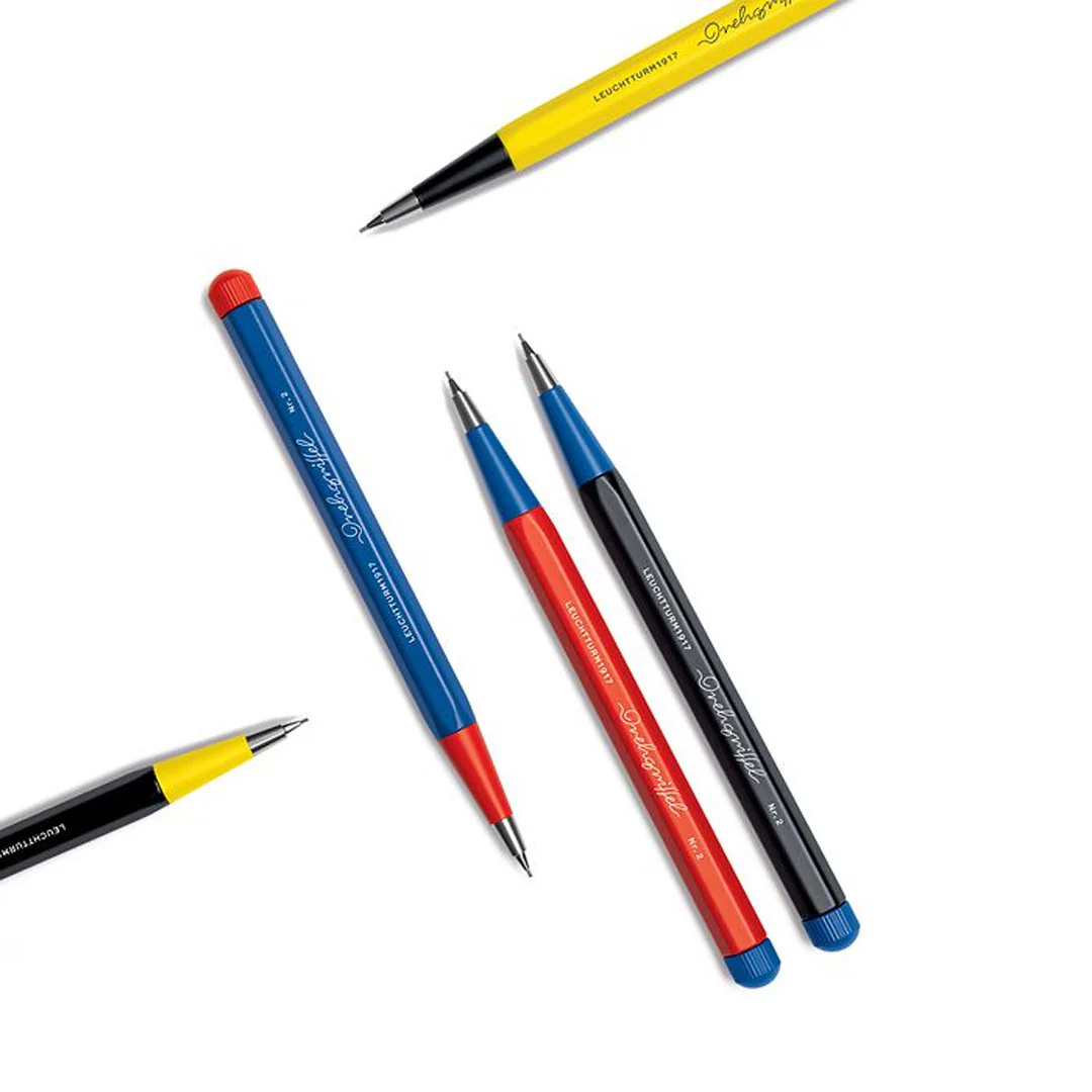 LEUCHTTURM1917 Drehgriffel Bauhaus Edition Mechanical Pencil Red/Royal Blue - Image 2