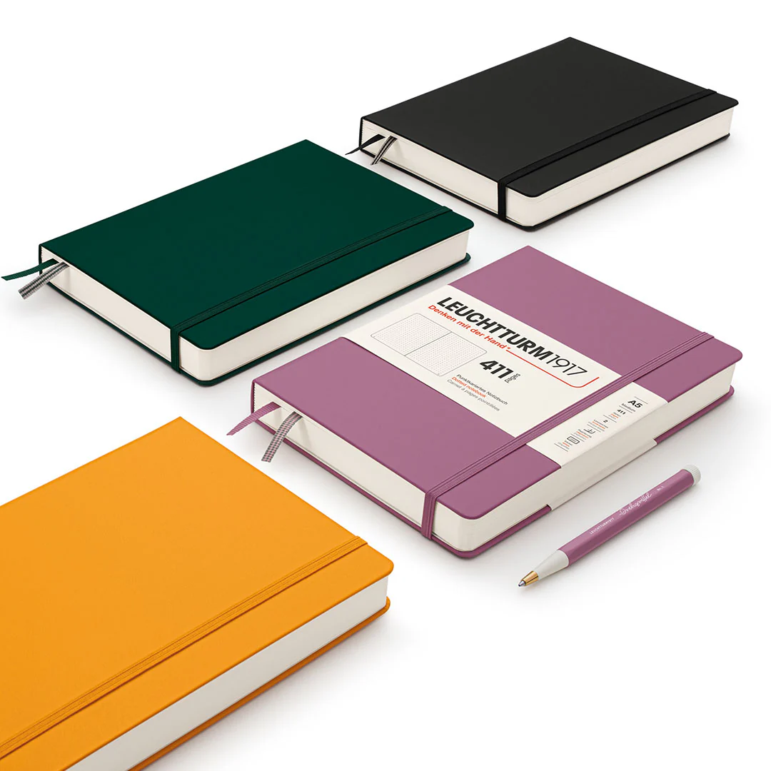 LEUCHTTURM1917 Hardcover Notebook 411 Medium A5 Black - Image 2