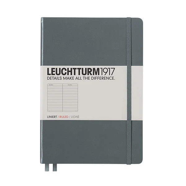 LEUCHTTURM1917 Hardcover Notebook Medium Anthracite