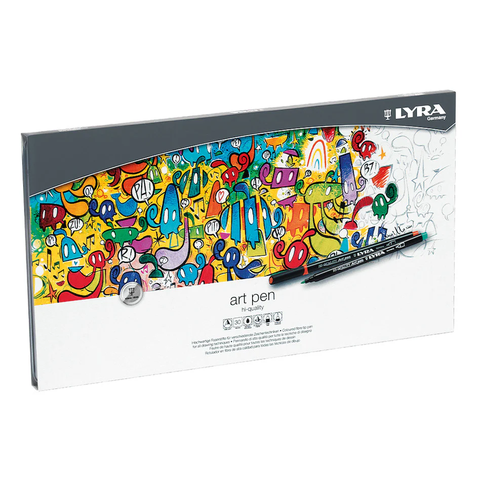 LYRA Art Felt Tip Pen Tin of 30