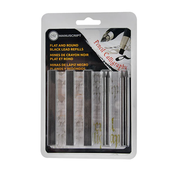 Manuscript Callicreative Black Lead Set Flat & Round