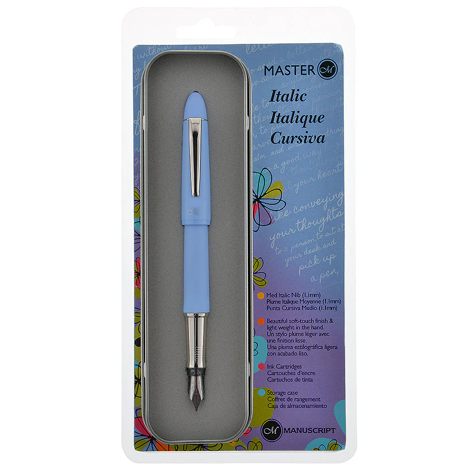 Manuscript Master Italic Calligraphy Pen Blue
