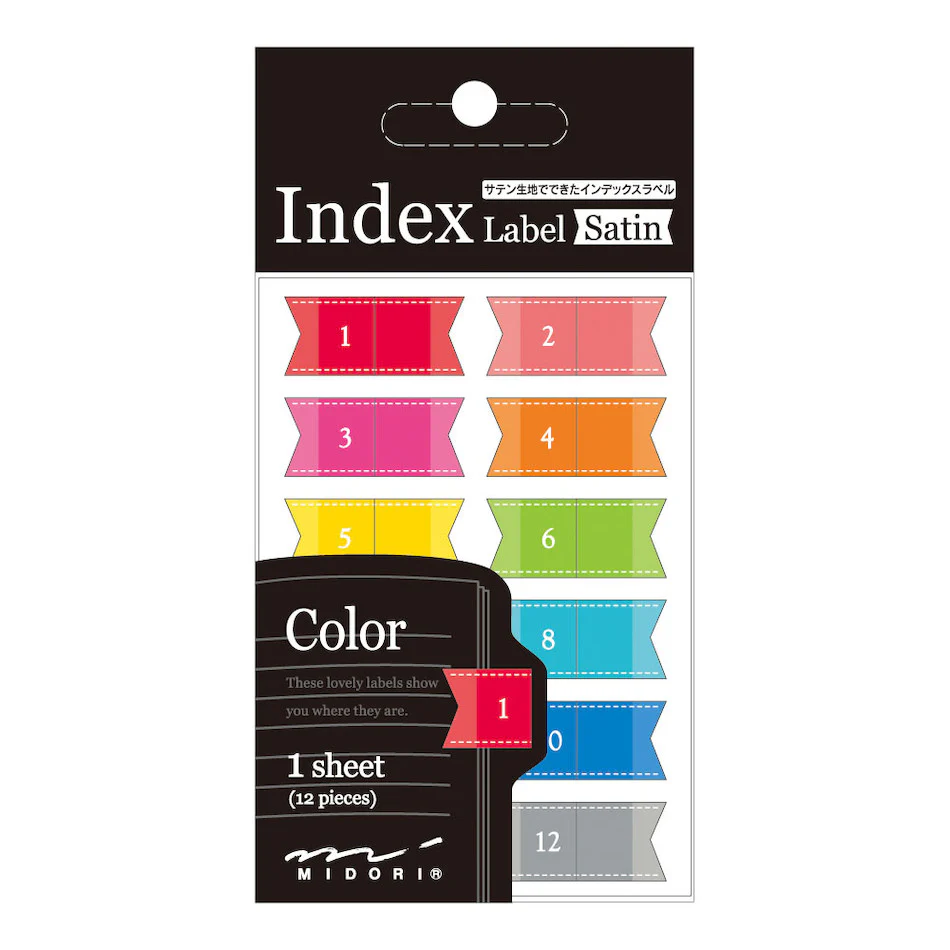 Midori Index Label Satin