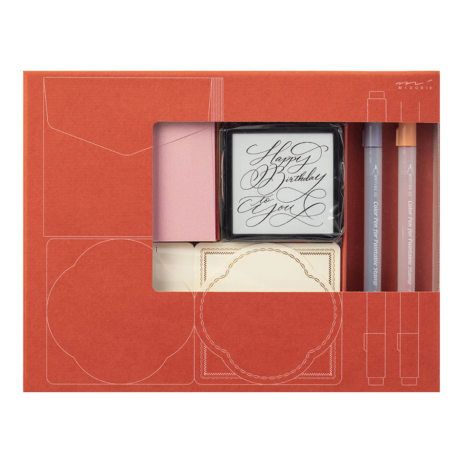 Midori Paintable Stamp Kit Limited Edition Birthday