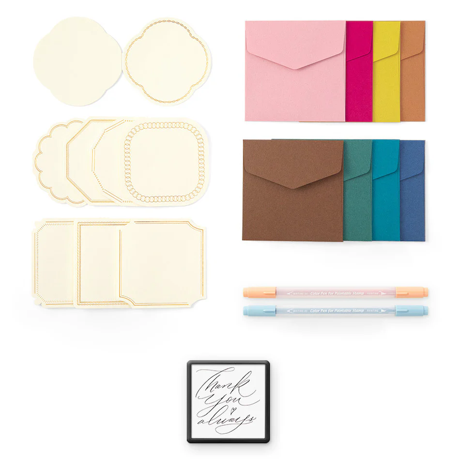 Midori Paintable Stamp Kit Limited Edition Thank you - Image 2