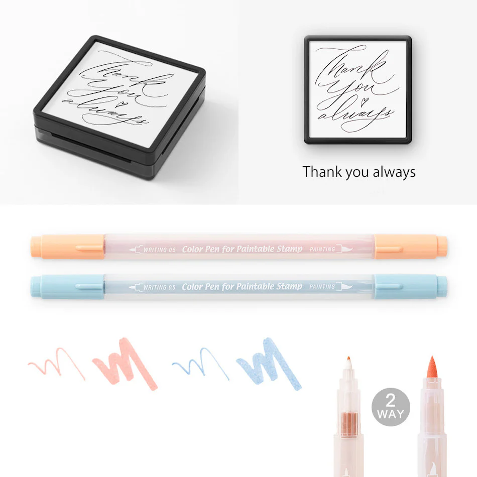 Midori Paintable Stamp Kit Limited Edition Thank you - Image 5