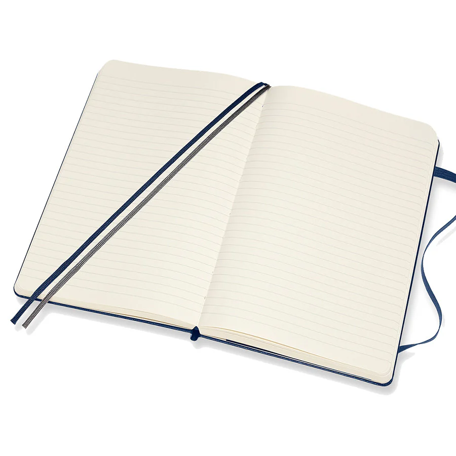 Moleskine Classic Collection Expanded Hardcover Large Notebook Sapphire Blue