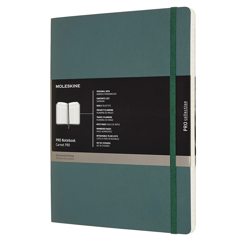 Moleskine Pro Notebook Soft Cover Extra Large Forest Green