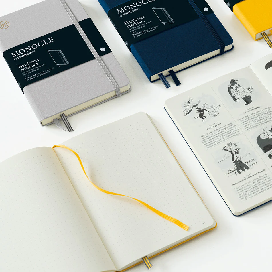 Monocle by Leuchtturm1917 Hardcover Notebook A6 Light Grey - Image 2